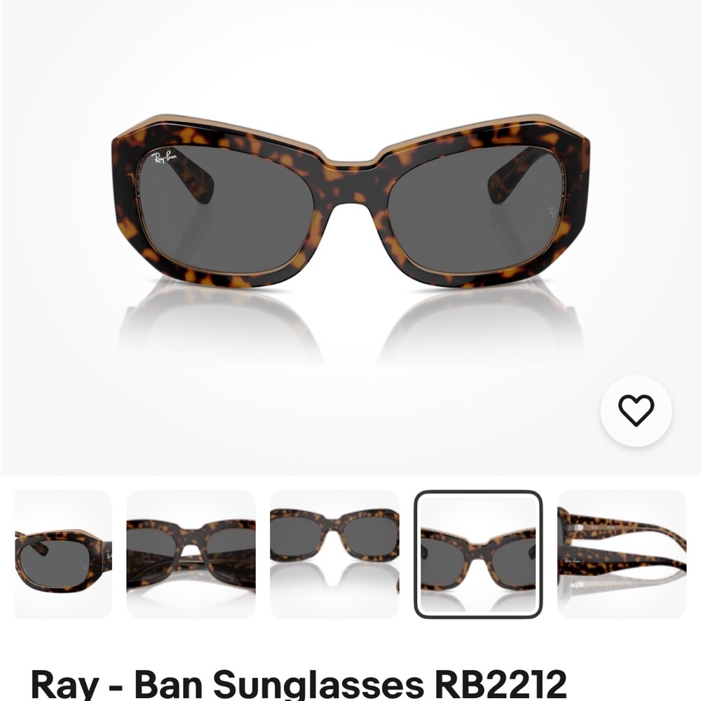 Ray-Ban “Beate” Tortoise Shell Sunglasses